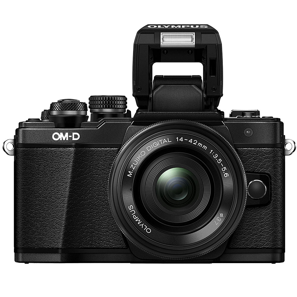 Olympus OM-D E-M10 Mark II Mirrorless Black Camera with 14-42mm EZ