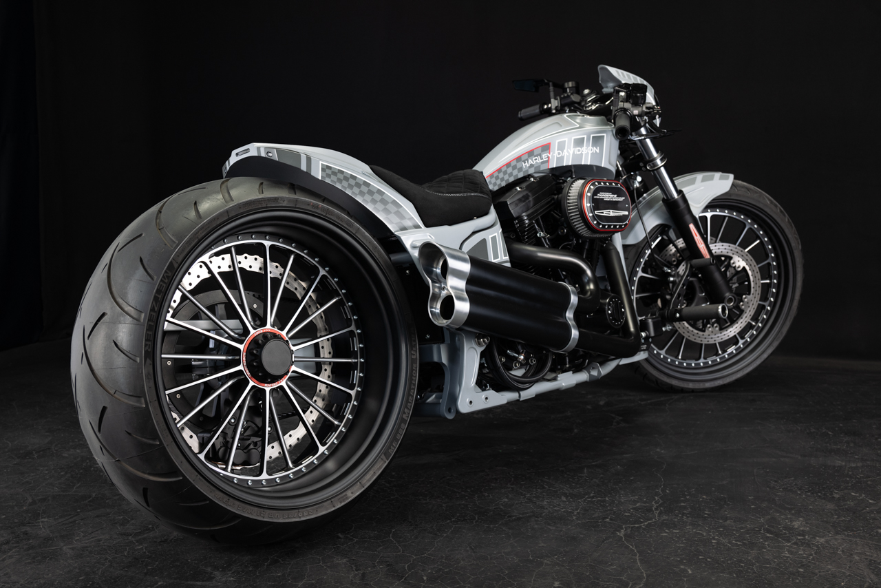 幻級 90s Harley-Davidson 3Dエンボス フレイムパターン DEAD STOCK