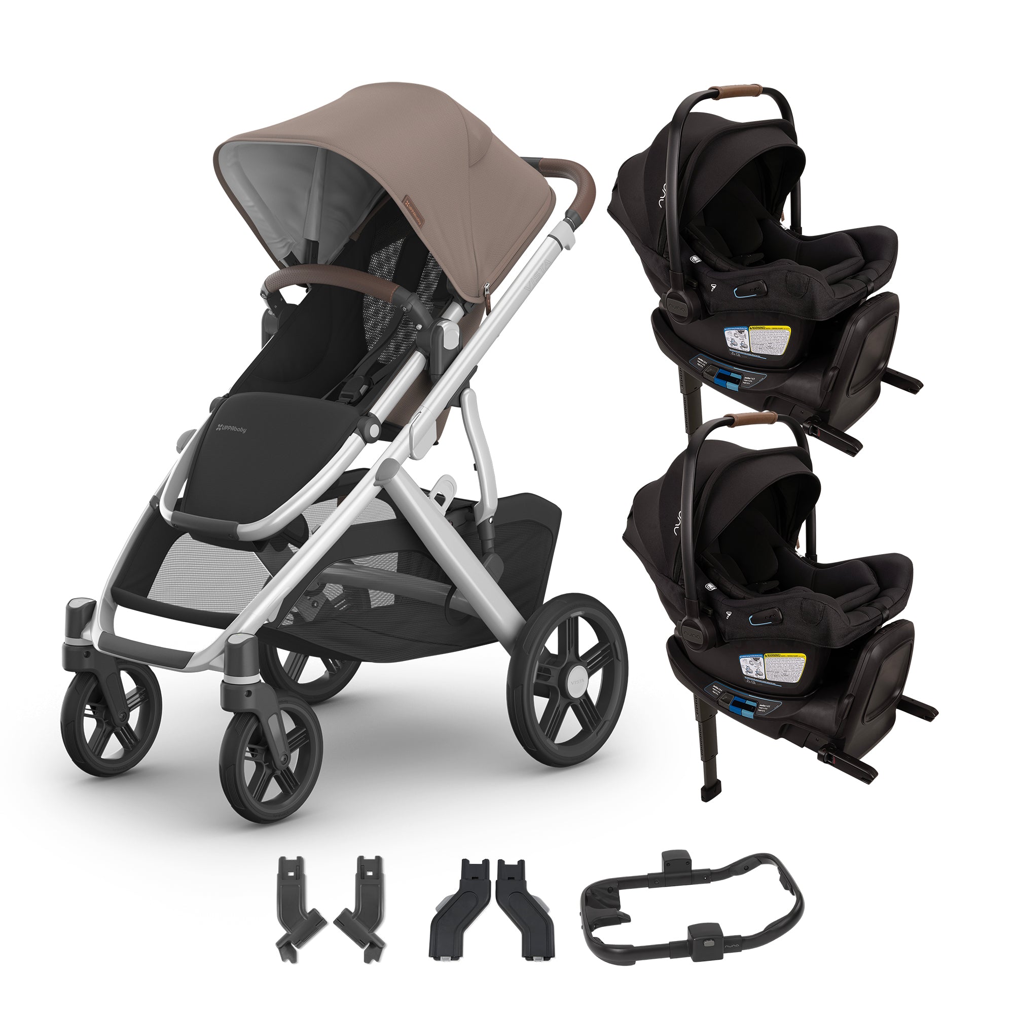 UPPAbaby Vista V3 + Nuna Pipa Aire RX Twin Travel System – Bambi Baby