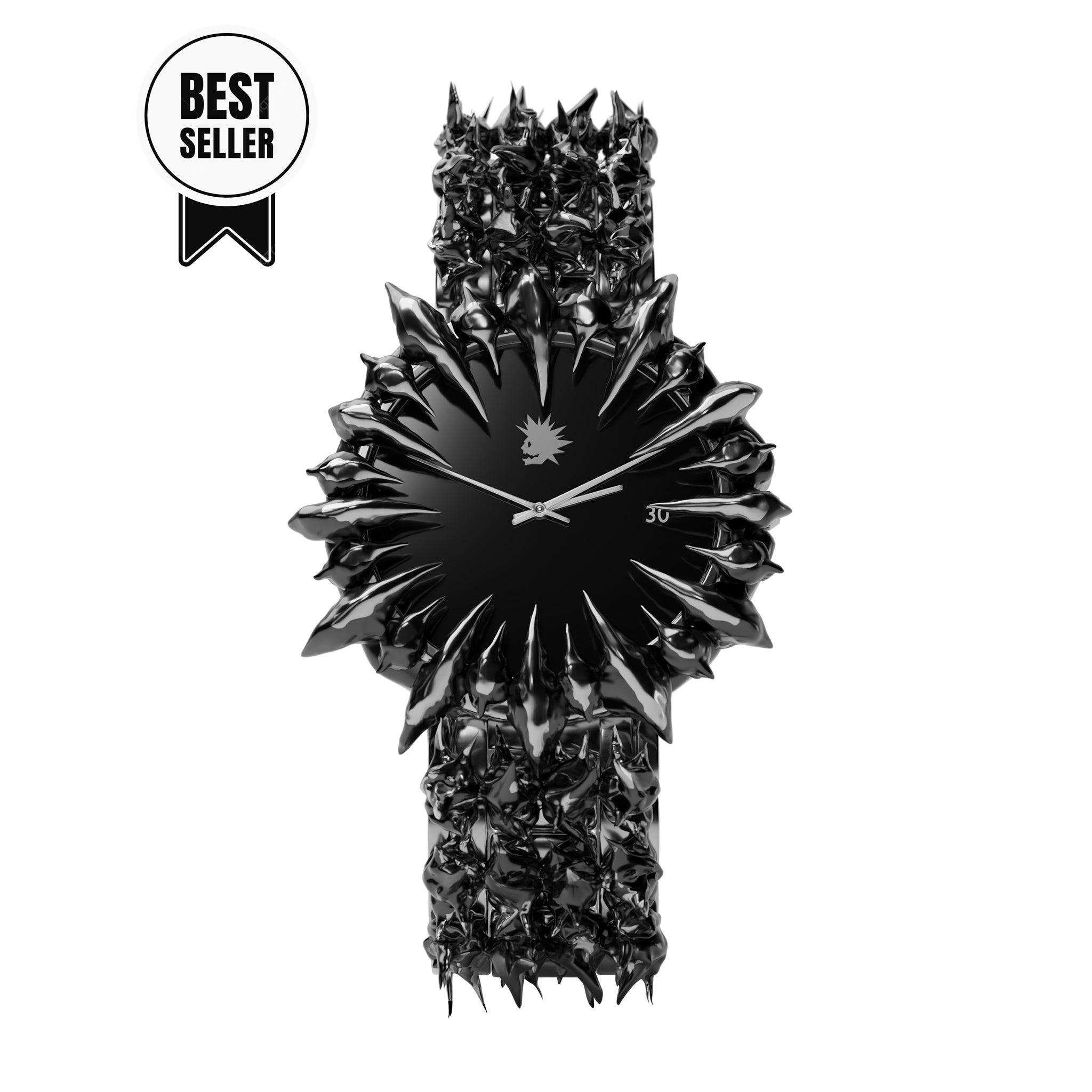 Silver Ice Spiked Watch – Bane Industries