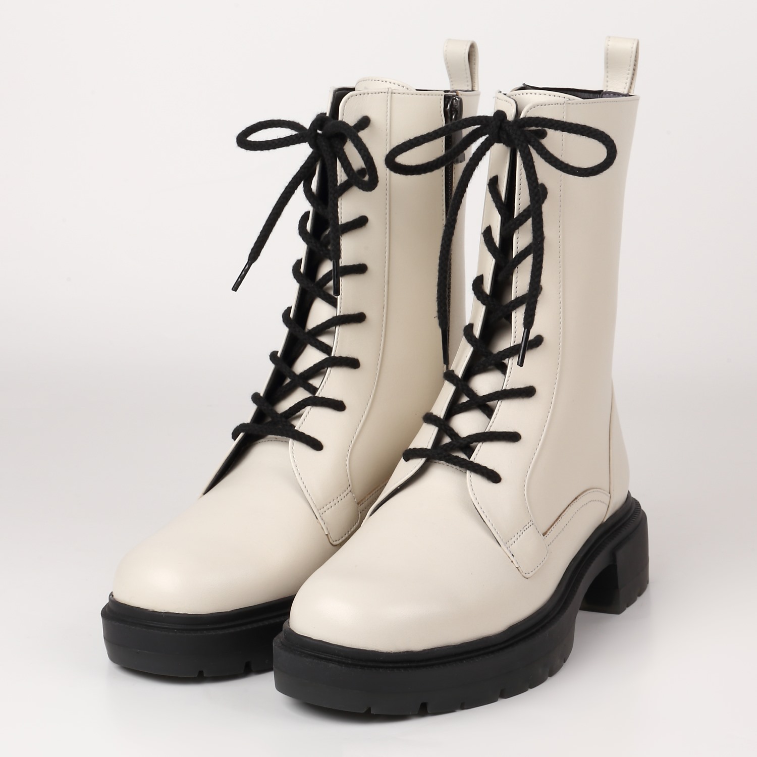 OUTLET】BARCLAY（バークレー）厚底レースアップブーツ キャメル