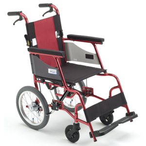 軽量車いす キャリカル 介助型 (赤)｜BASE