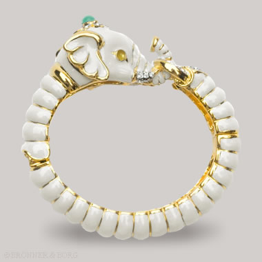 ケネスジェイレーン エレファント バングル(オフホワイト)|大人可愛い