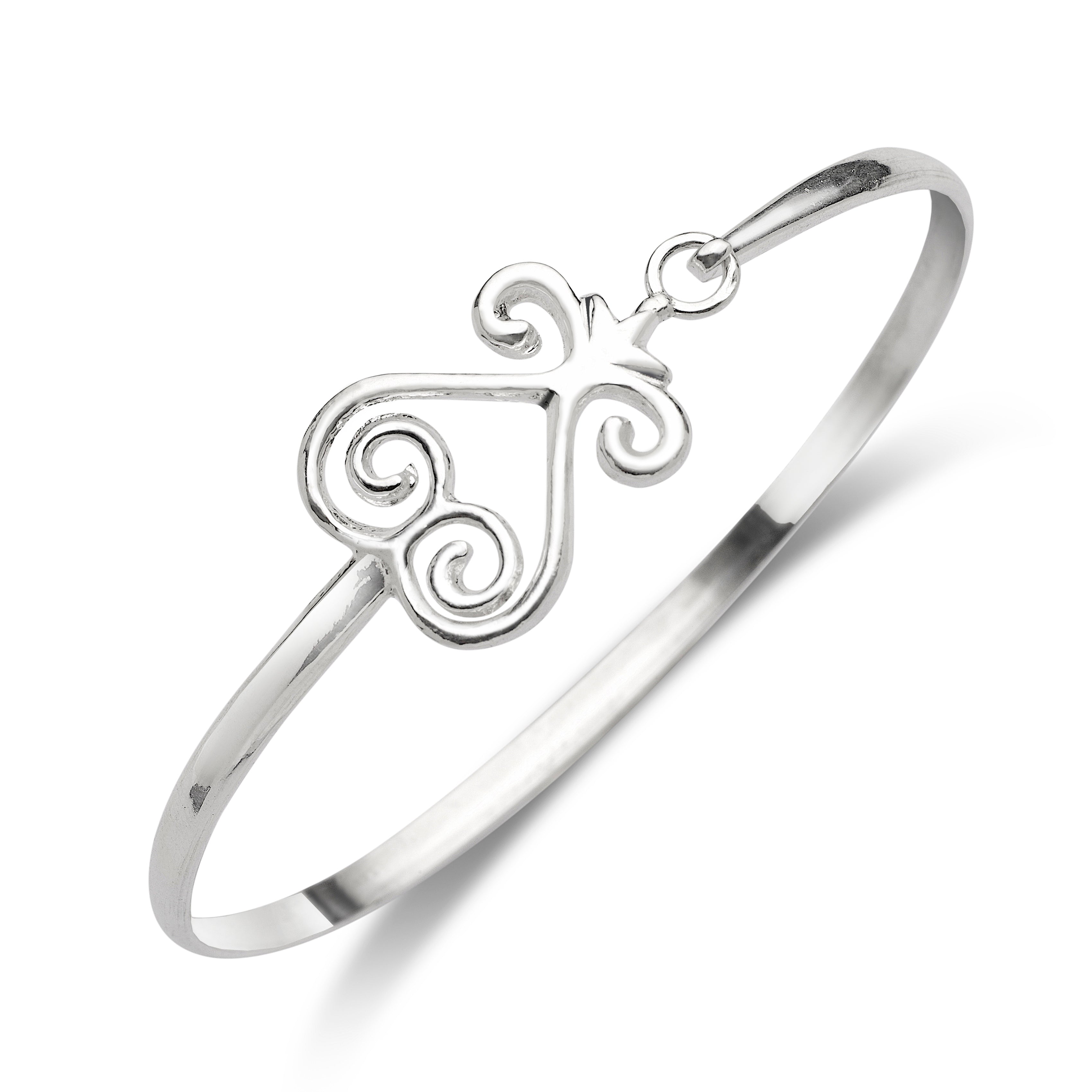 Silver Hook Bangle Bracelets – Betterjewelry