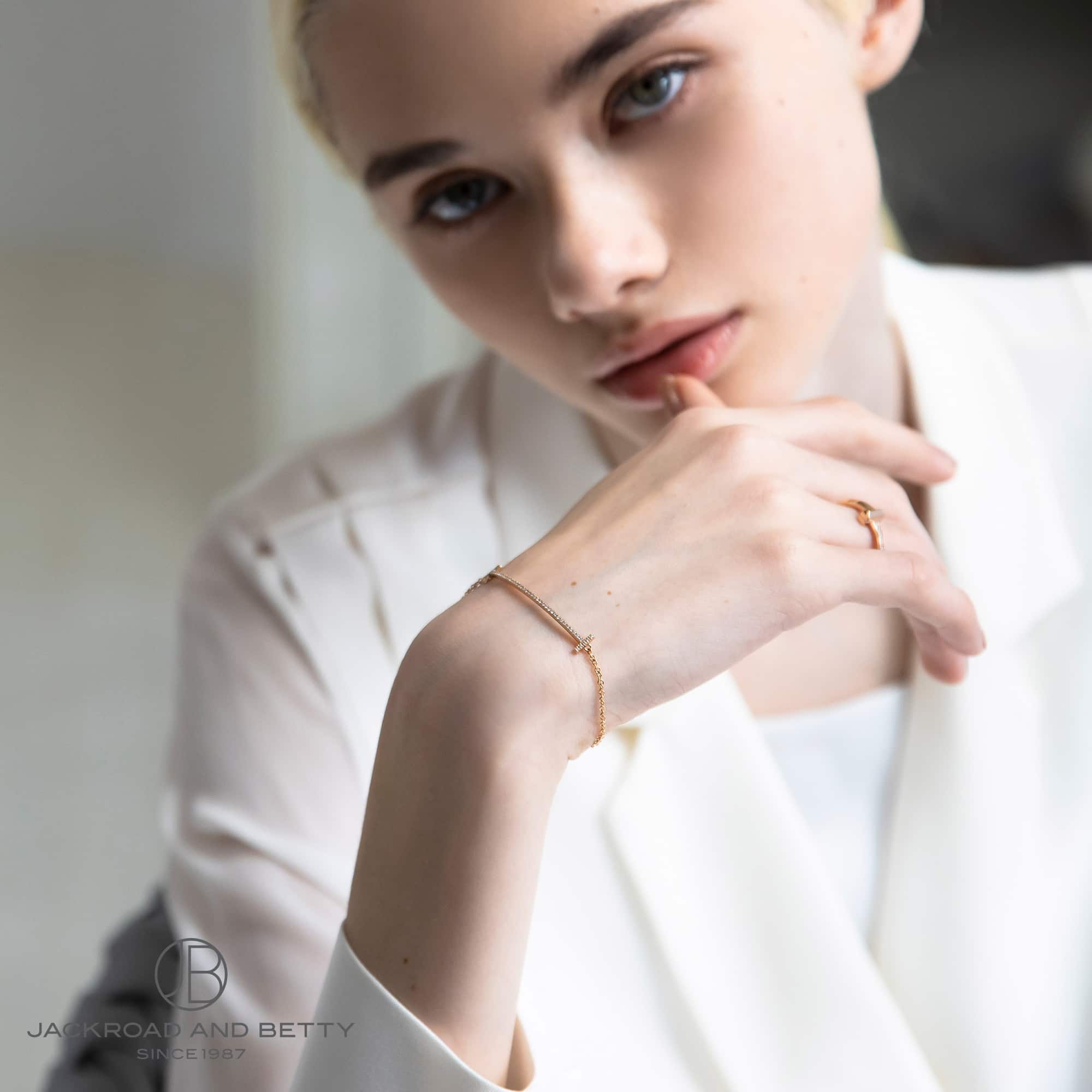 Tスマイルブレスレット ダイヤモンド RG ミディアム[60150747] T Smile