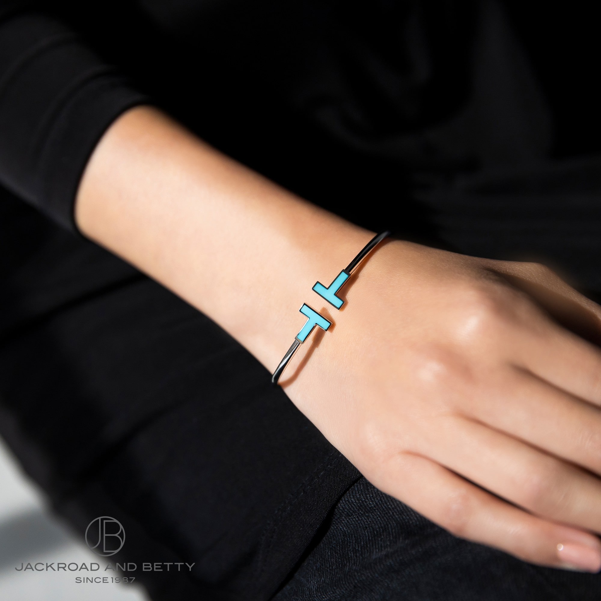 Tターコイズ ワイヤー ブレスレット M WG[64028952] T Turquoise Wire