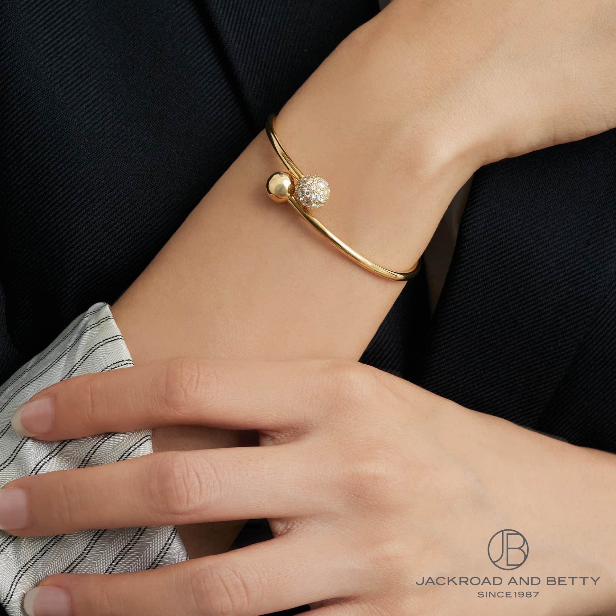 ハードウェア ダイヤモンド ボール バイパス ブレスレット S[67998138