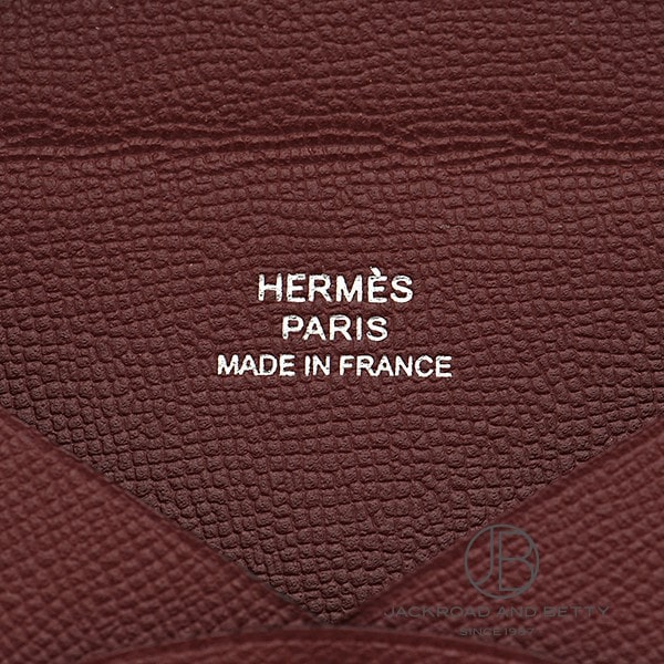 カルヴィ カードケース ルージュアッシュ ワインレッド 赤[] Calvi