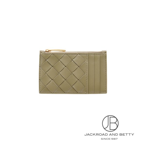 イントレチャート ファスナー付き カードケース トープ ベージュ