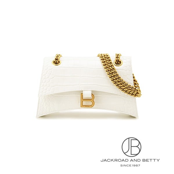 クラッシュ チェーン バッグ スモール ホワイト 白[716351210IX9001