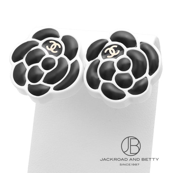 シャネルピアス カメリアココマーク AB1771[AB1771 Y47810 Z9240