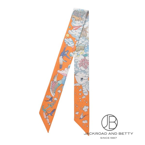 ツイリー 私の雲 オレンジ[] Twilly Sur Mon Nuage | エルメス 新品