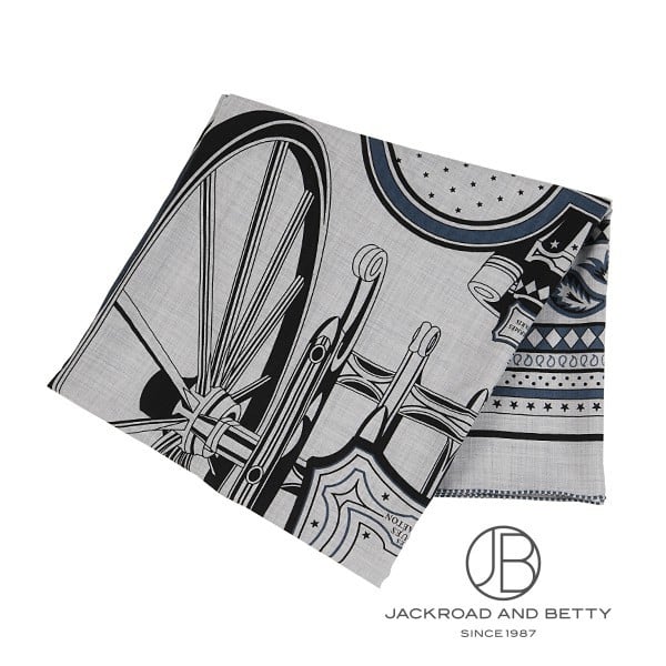 カレ140 カレジェアン 四輪馬車の車輪・バンダナ グレー[H244170S 10