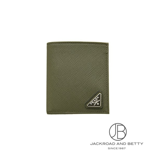 サフィアーノレザー トライアングル ウォレット ローデン グリーン 緑