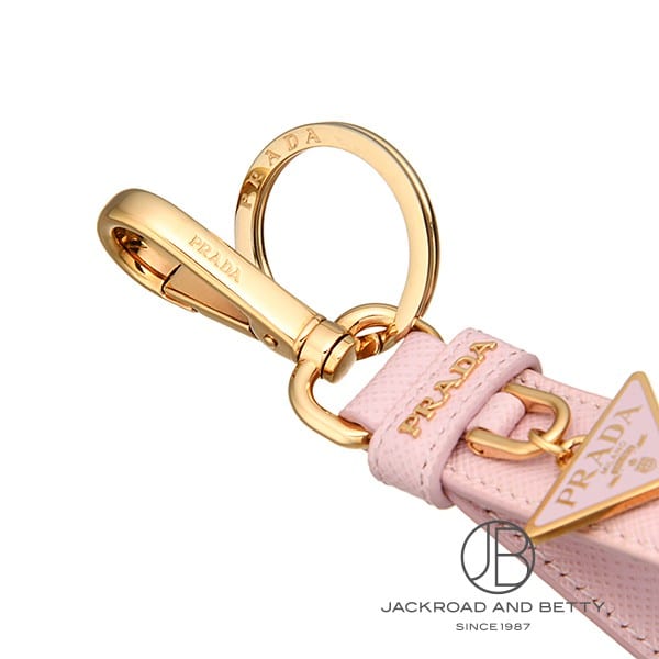 サフィアーノレザー キーリング[1PP142_053_F0E18] Saffiano Leather