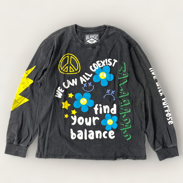 VALABASAS バラバサス ピグメント加工 ロングTシャツ ヴィンテージ