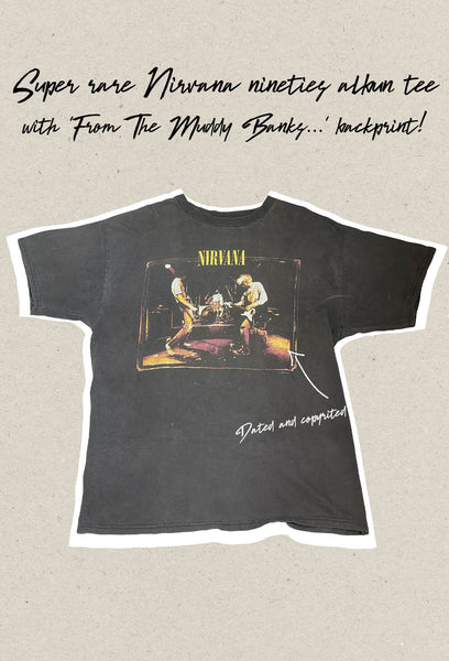 Vintage Rare 1996 Nirvana 'From The Muddy Banks Of The Wishkah' T-shir