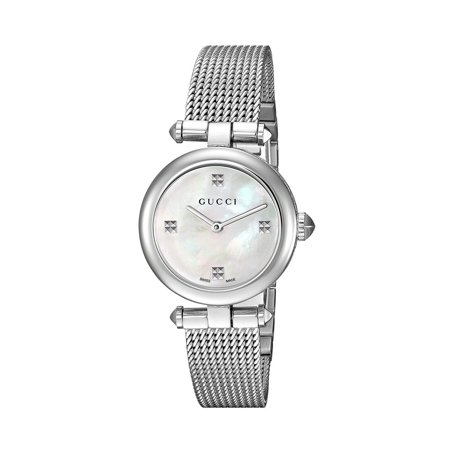 Gucci Women's YA141504 Diamantissima Stainless Steel Watch - Bezali