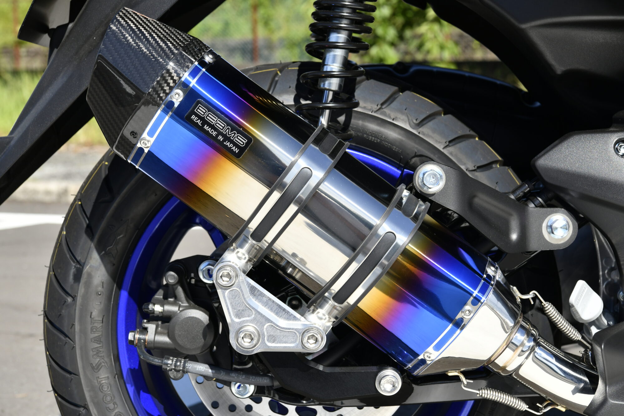 CORSA-EVOⅡヒートチタンサイレンサー 政府認証：N-MAX125：政府認証