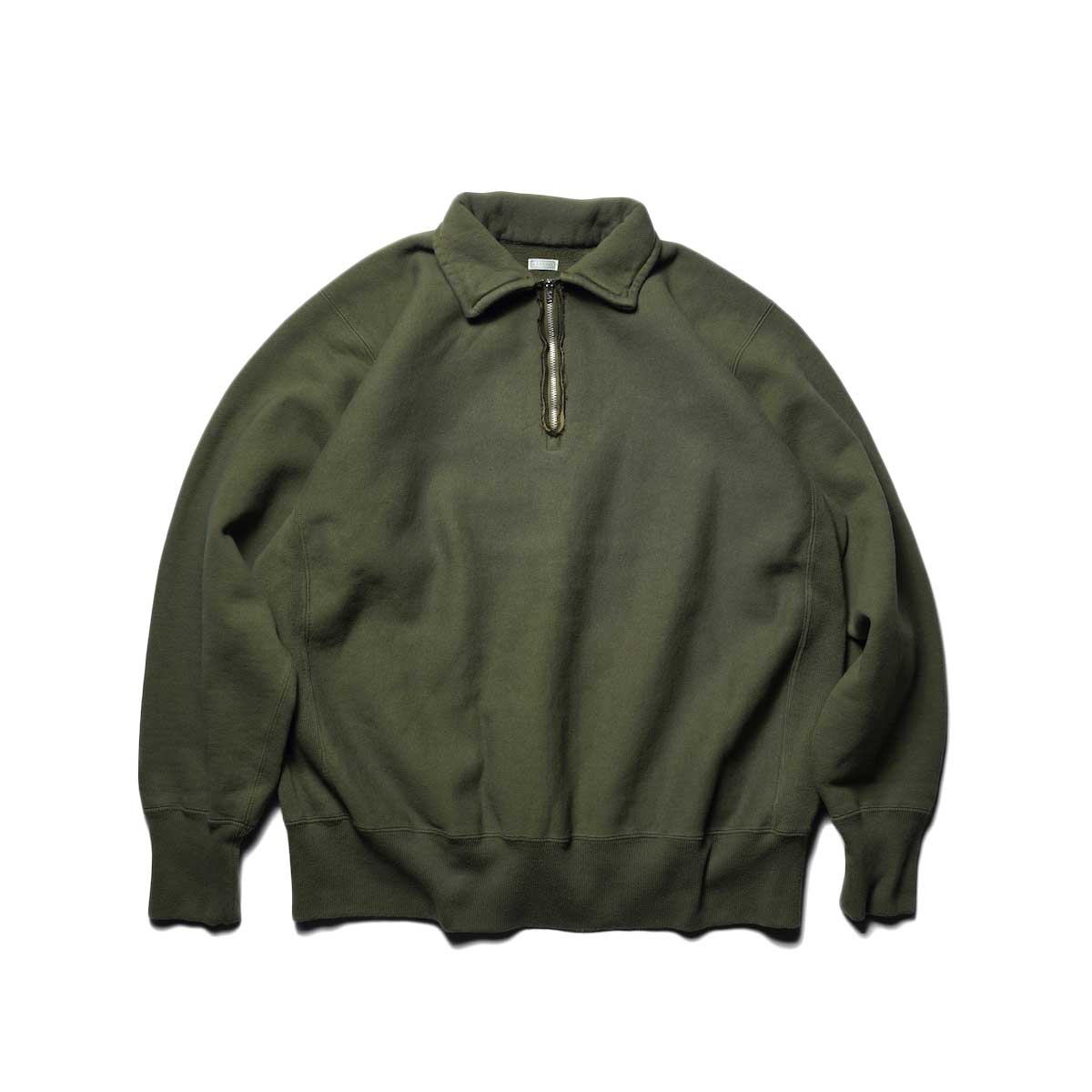 A.PRESSE Vintage Half Zip Sweat Shirt 3