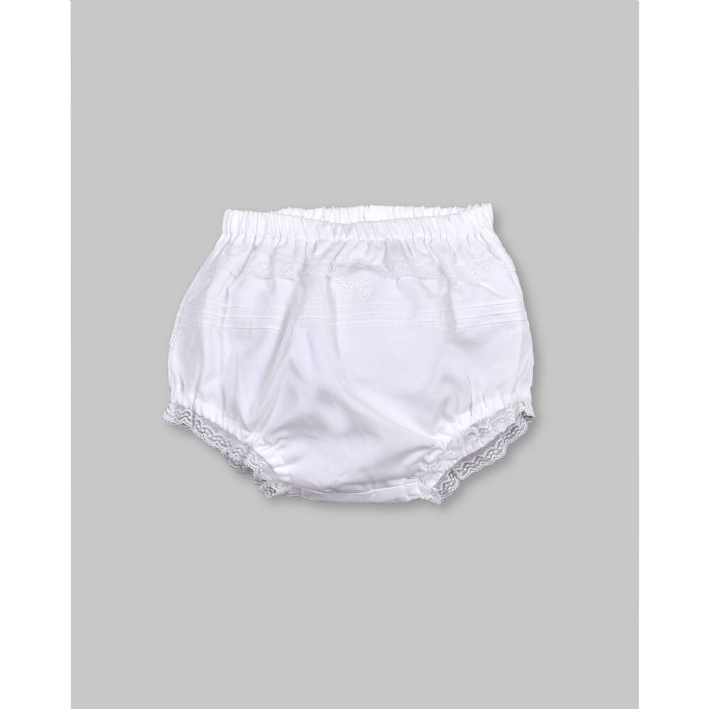 日本製 レース フリル ブルマ パンツ (70~90cm)(ﾜﾝｻｲｽﾞ ホワイト