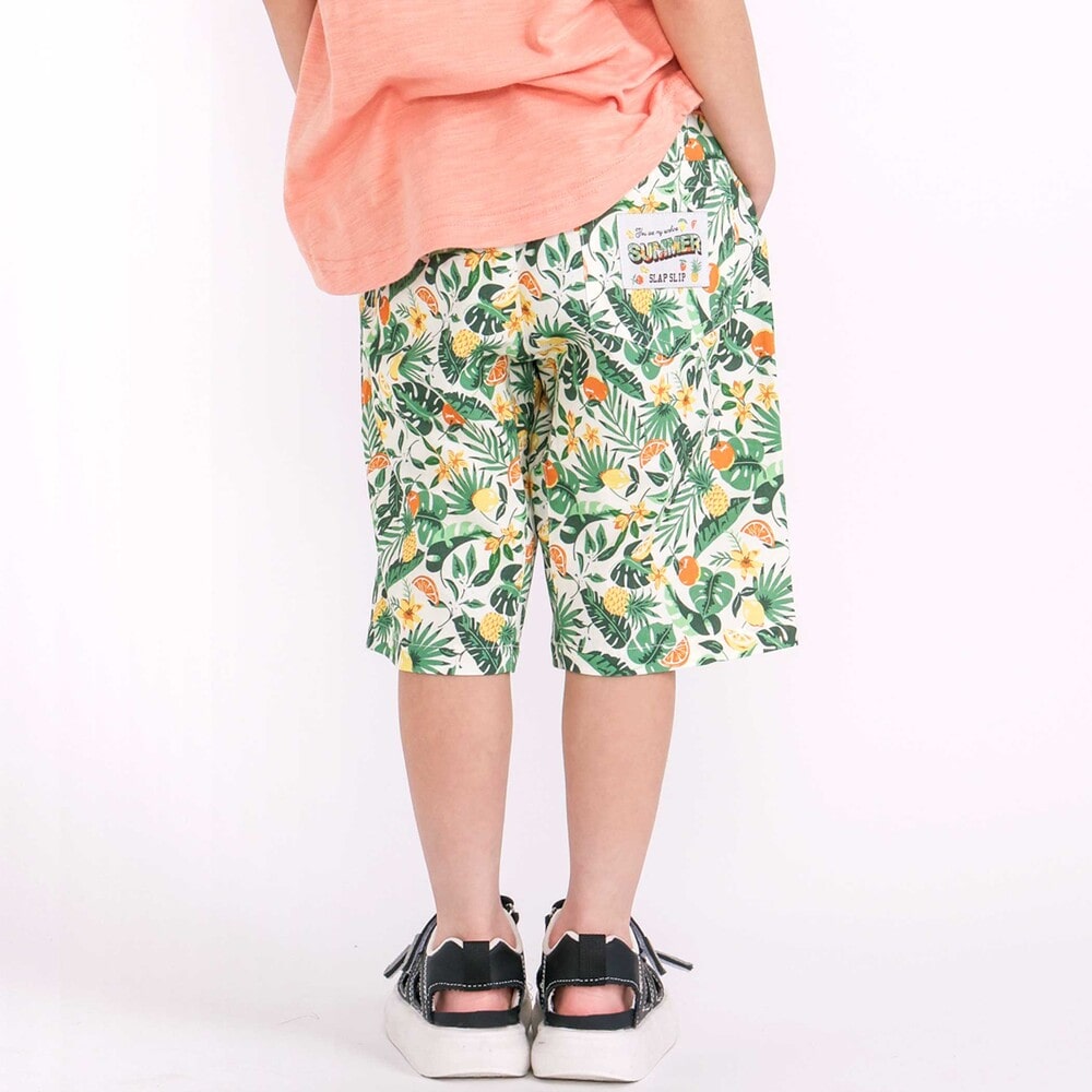 お揃い/接触冷感】はたらくくるまフルーツボタニカル総柄ハーフパンツ