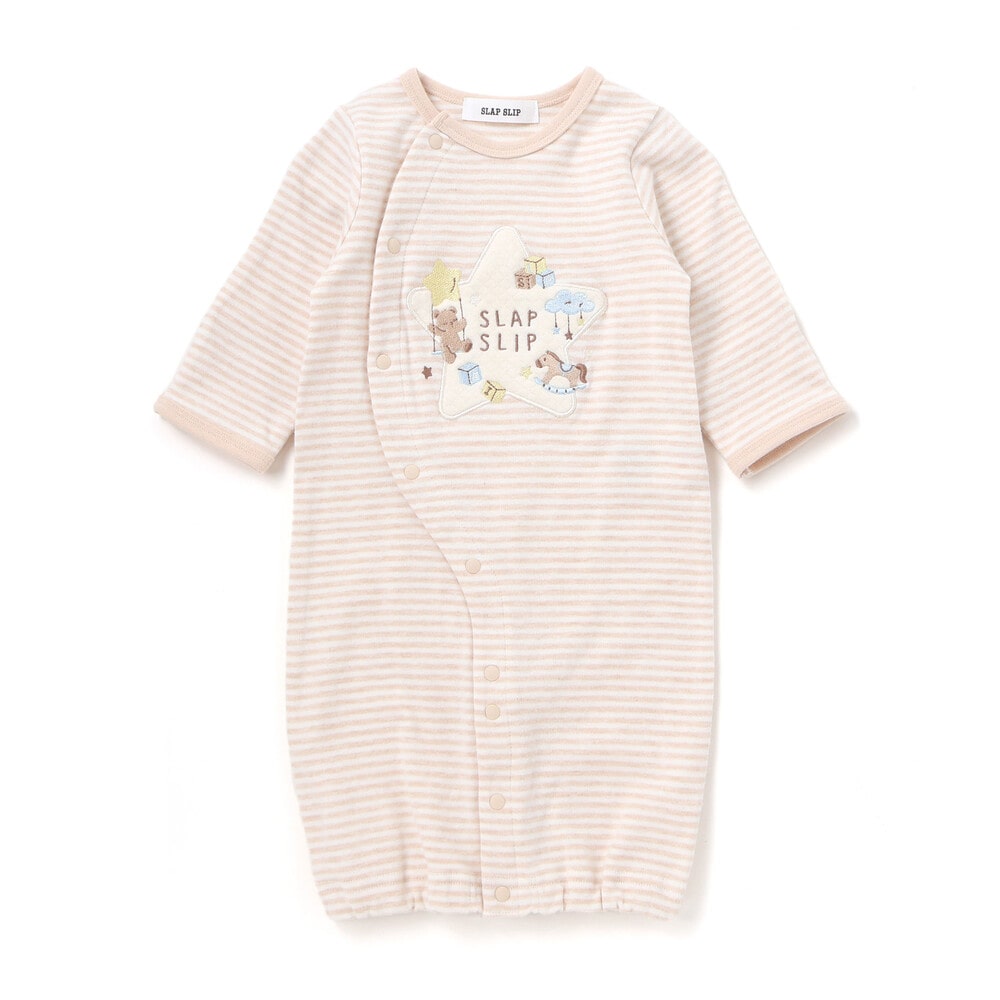 アニマルクマウサギ恐竜お星さまパッチ2WAYオールベビー(50~70cm)(ﾜﾝ