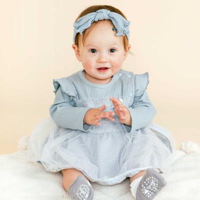 キラキラドットチュールスカートロンパースベビー(70~80cm)(70cm