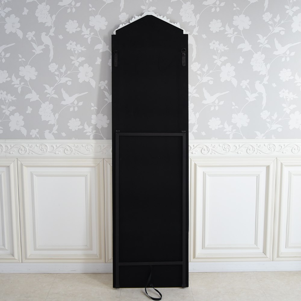 ロココ調 スタンドミラー アンティーク ホワイト 幅49cm | ロココ調