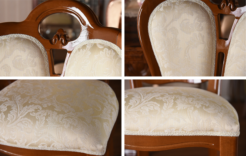 イタリア製 サルタレッリ フローレンス ダイニングチェア BR BE