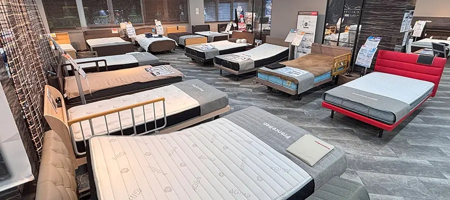 フランスベッド 東京工場ショールーム ご案内