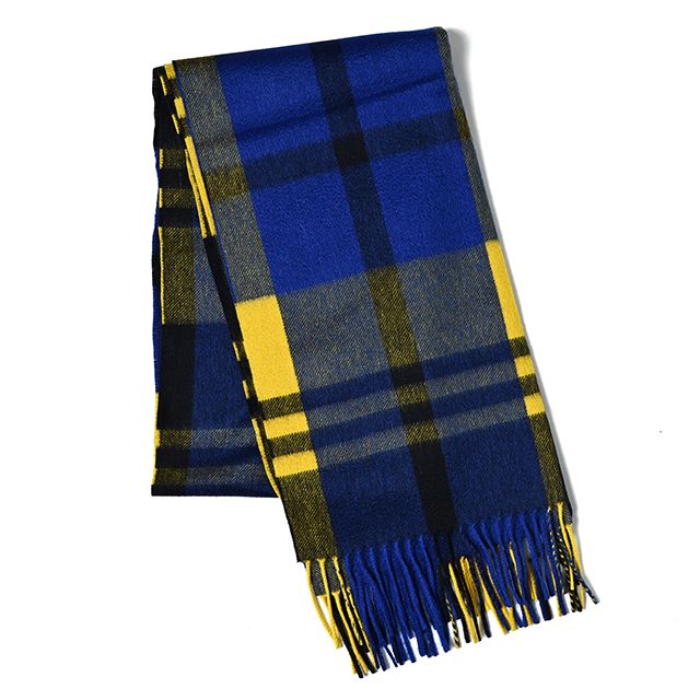 Joshua Ellis - CPG52529 カシミア ブロックチェック ストール 50 x