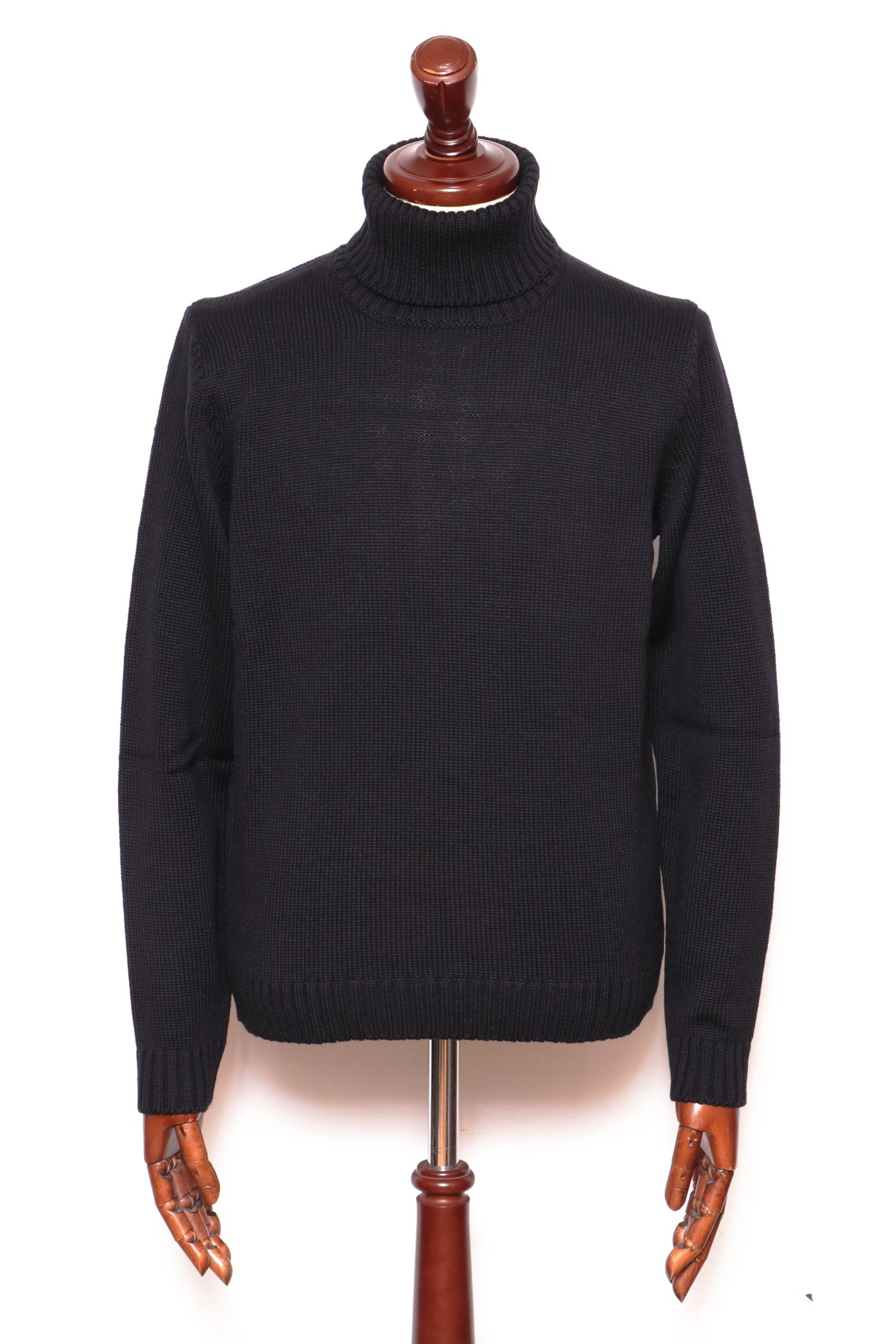 ZANONE - 5ゲージ ウール ソリッド タートルネック ニット / Z1375