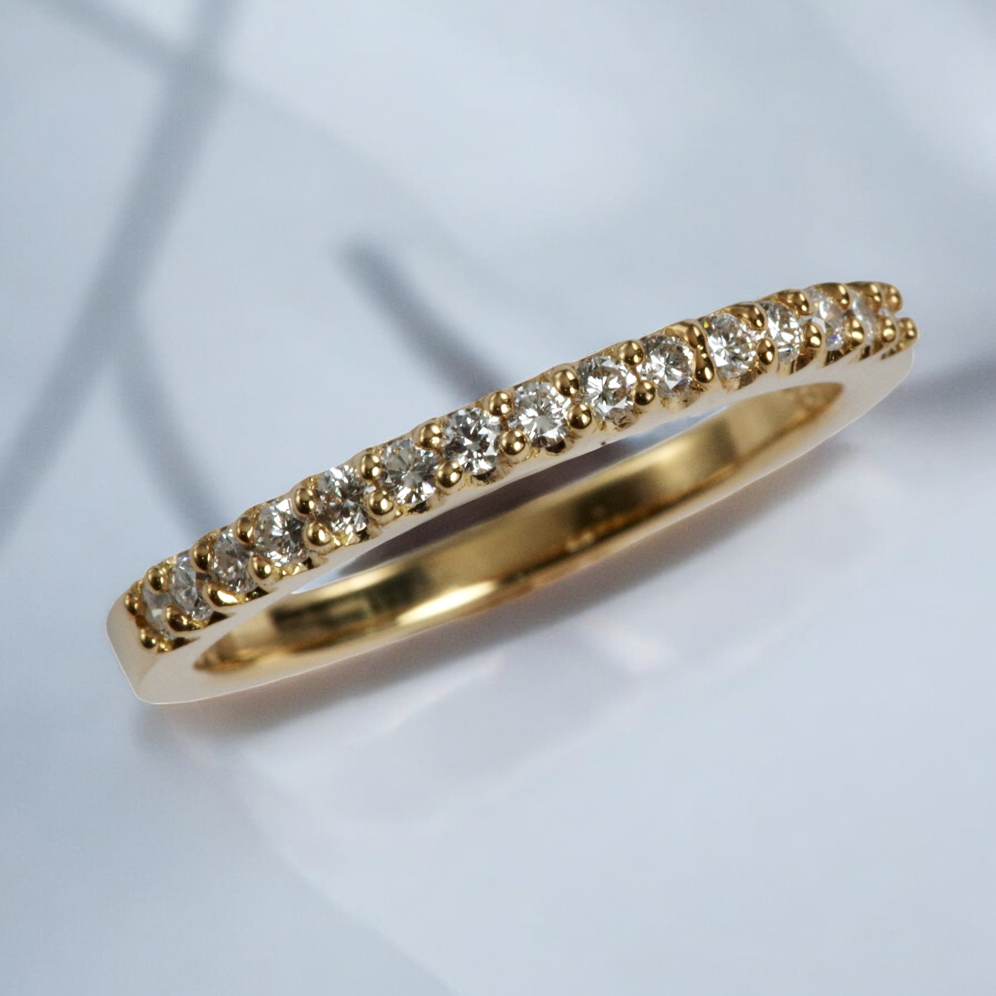 K18ハーフエタニティリング◇ベル宝飾オンラインショップ ◇