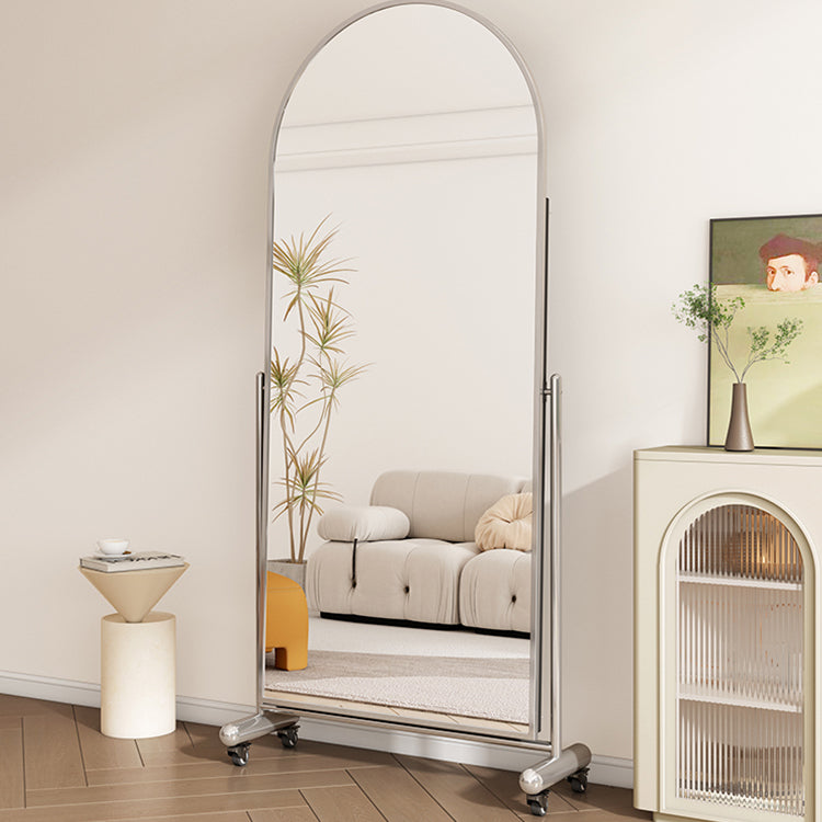 ミラー 全身鏡 ステンレス キャスター付 fzbl-1848