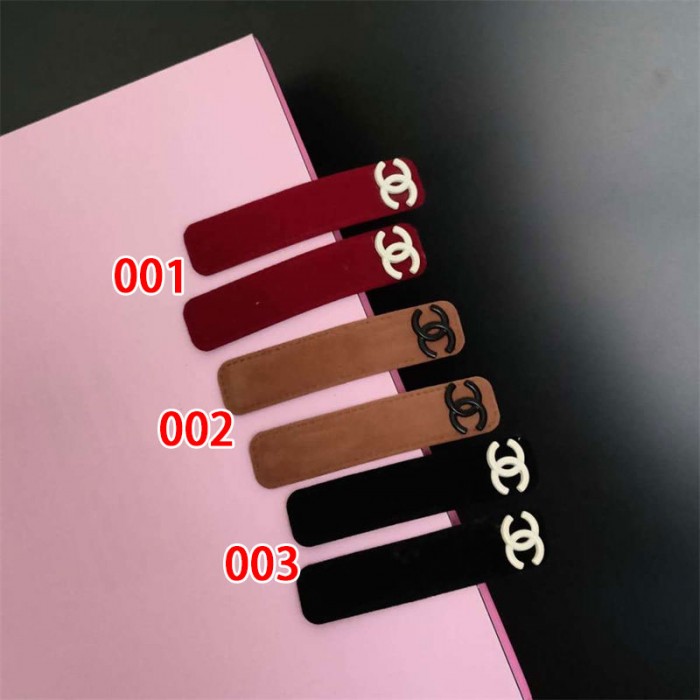 シャネル ヘアピン おしゃれ Chanel 前髪クリップ 【2本入り】 3色