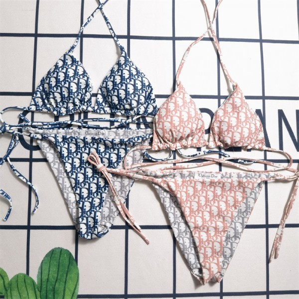 ディオール水着diorビキニ セット ストラップ 三角トップ ブラジリアン