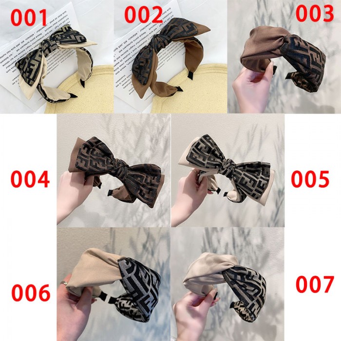 フェンディカチューシャ 蝶結び Fendi リボンヘアバンド かわいい