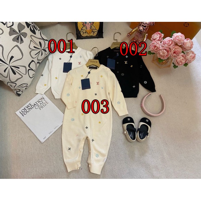 ブランドlvベビー服 ロンパース ルイヴィトン赤ちゃんカバーオール