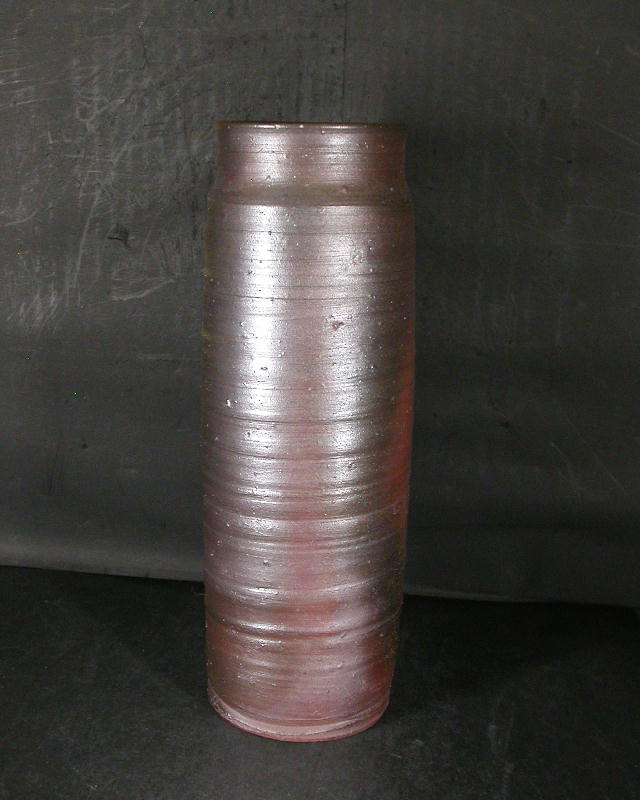 備前焼 登窯 備前焼窯元陶正園 木村 陶峰 共箱付き黄ゴマ花入3 備前焼