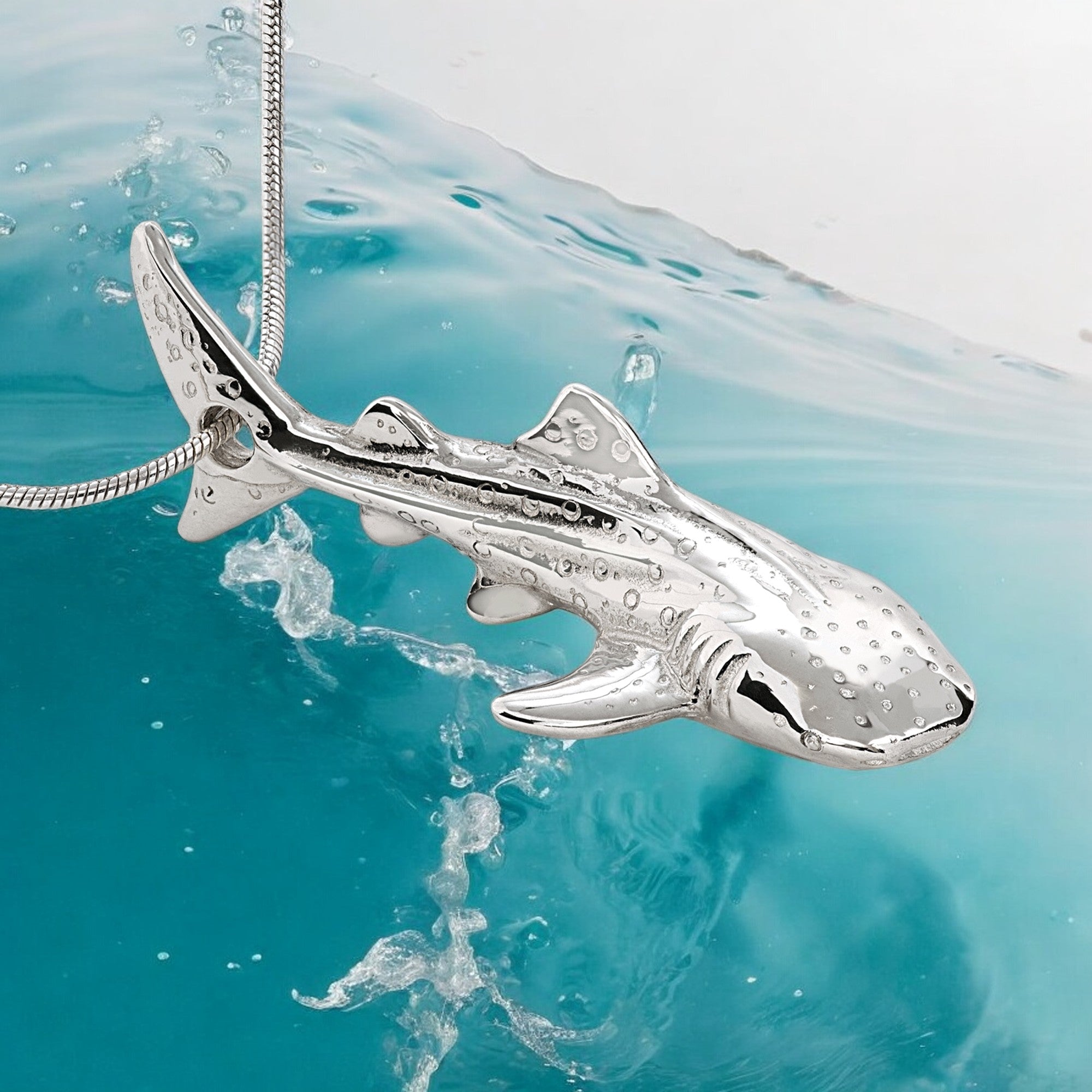 Whale Shark Necklace - Sealife Collection - Sterling Silver
