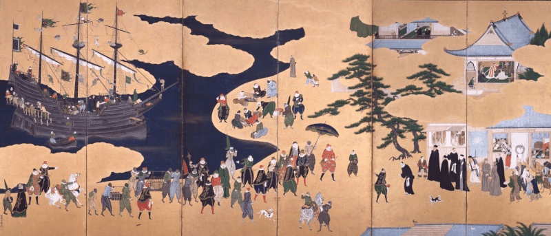 南蛮屏風図｜狩野内膳が描いた「南蛮屏風図」の真実