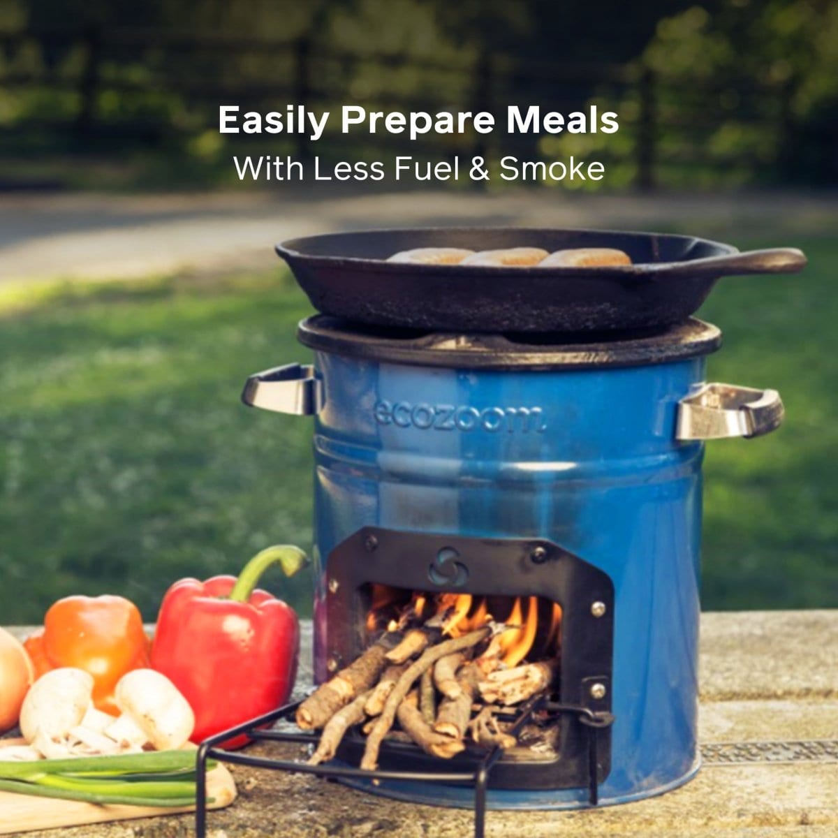 EcoZoom Dura - Portable Wood Burning Stove, Rocket Stove for