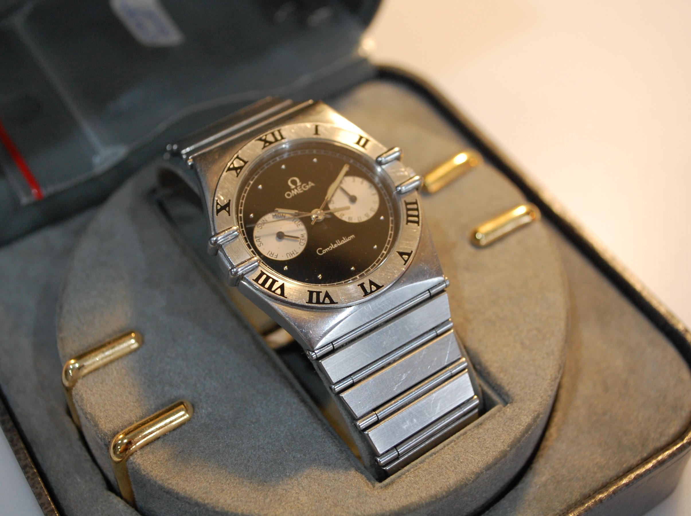 SOLD c1987 Omega Constellation men's watch with box - Birth Year