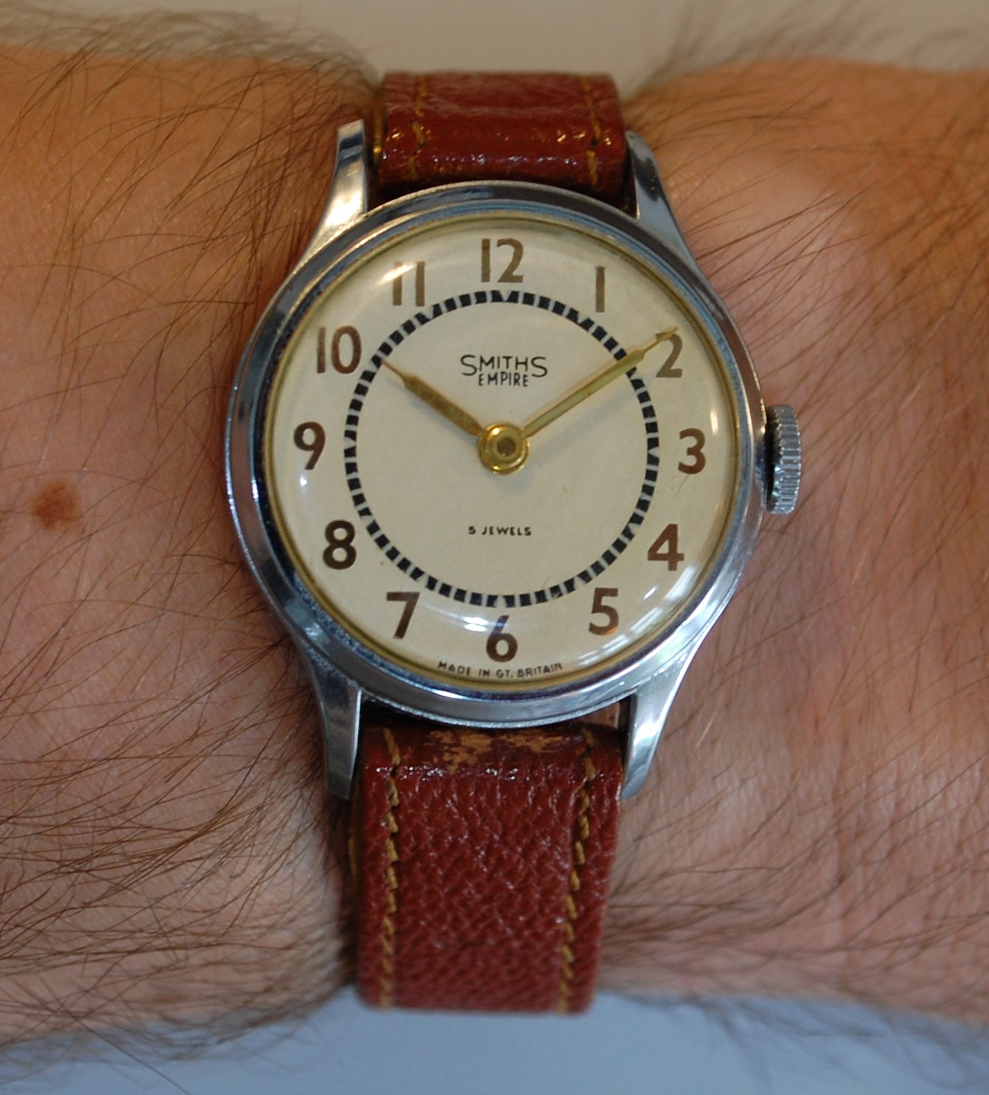 SOLD 1957 Smiths Empire with box and papers - Birth Year Watches