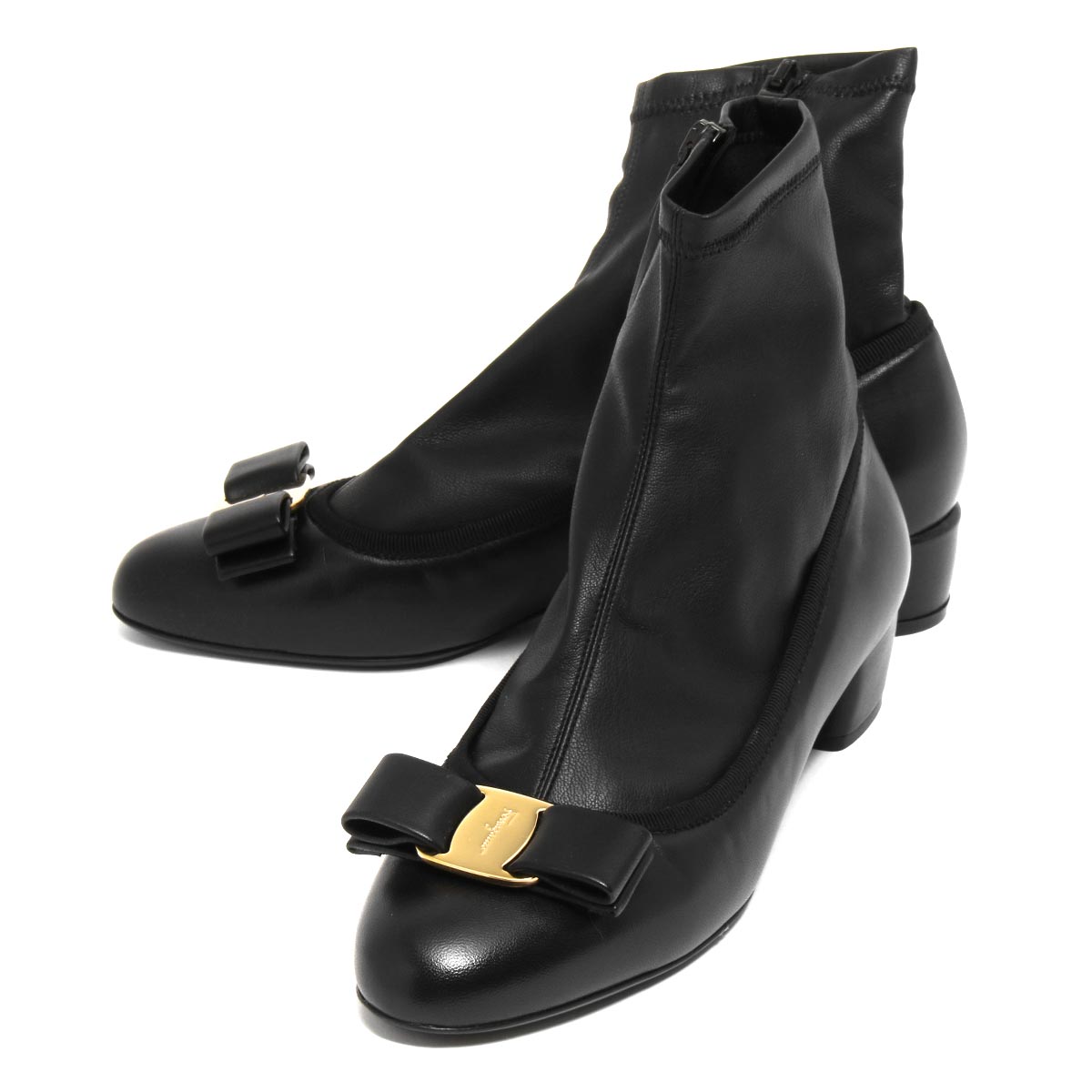 フェラガモ ソックスブーツ/ショートブーツ/ブーティ シューズ