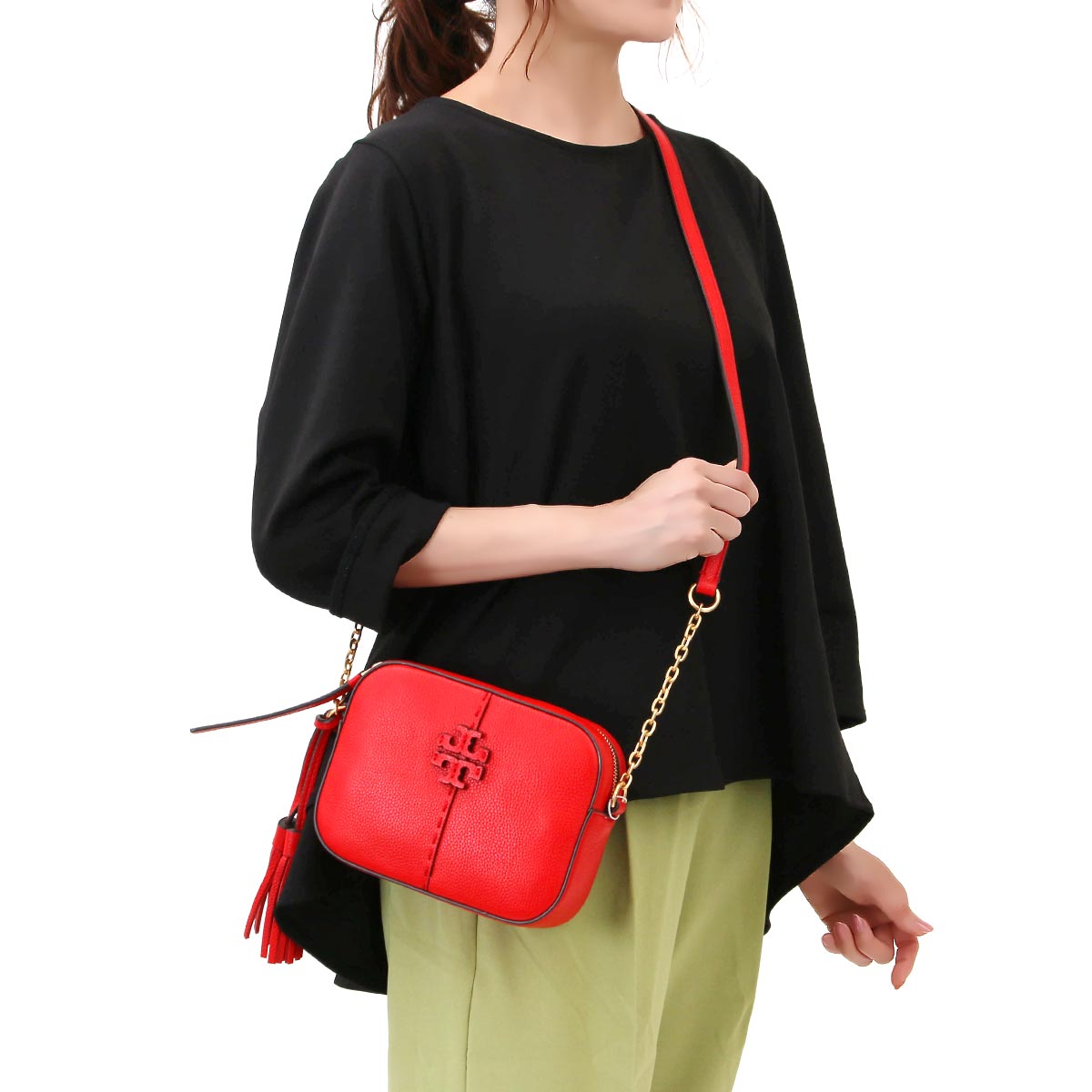 トリーバーチ ショルダーバッグ バッグ レディース マクグロウ カメラ