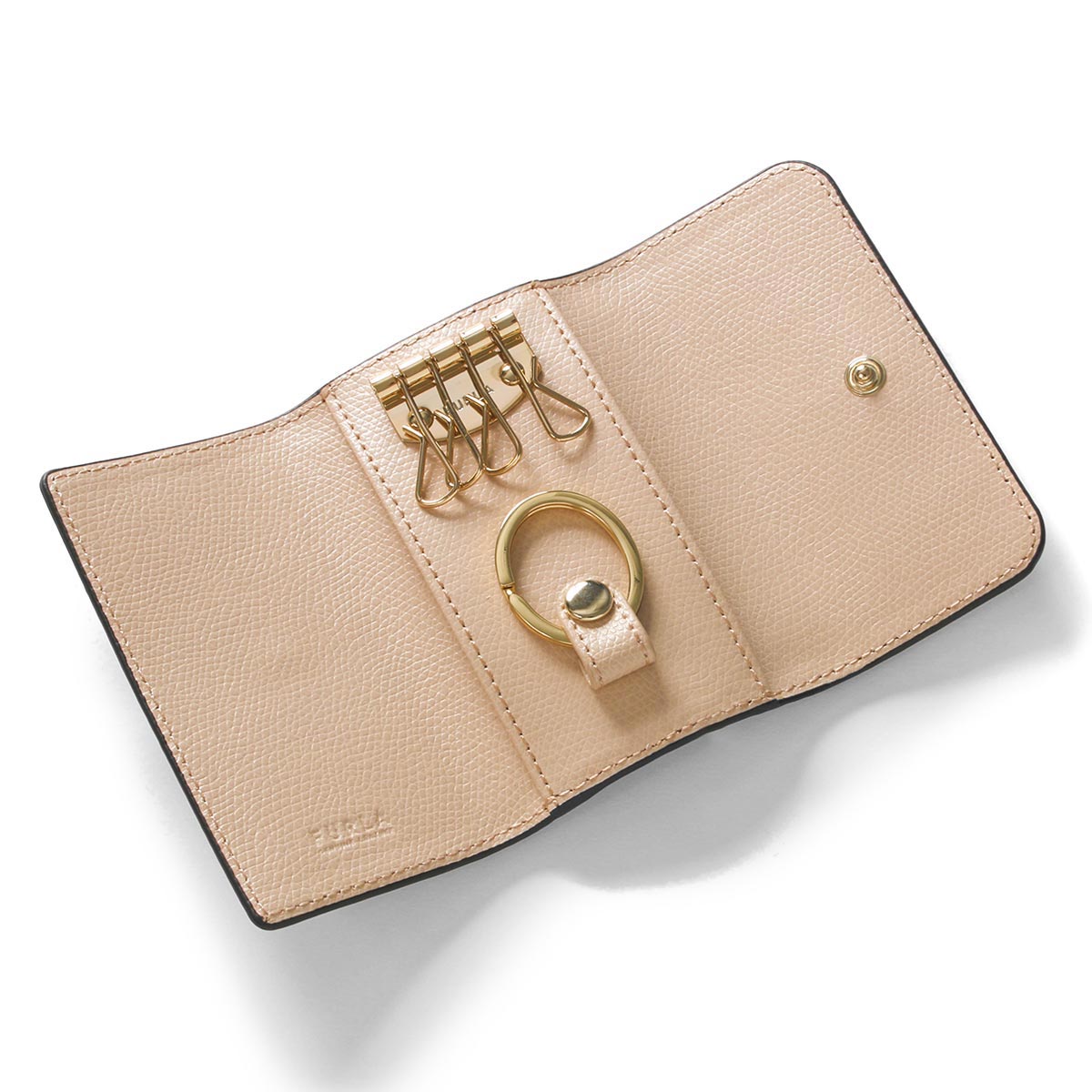 フルラ キーケース レディース カメリア バレリーナピンクベージュ