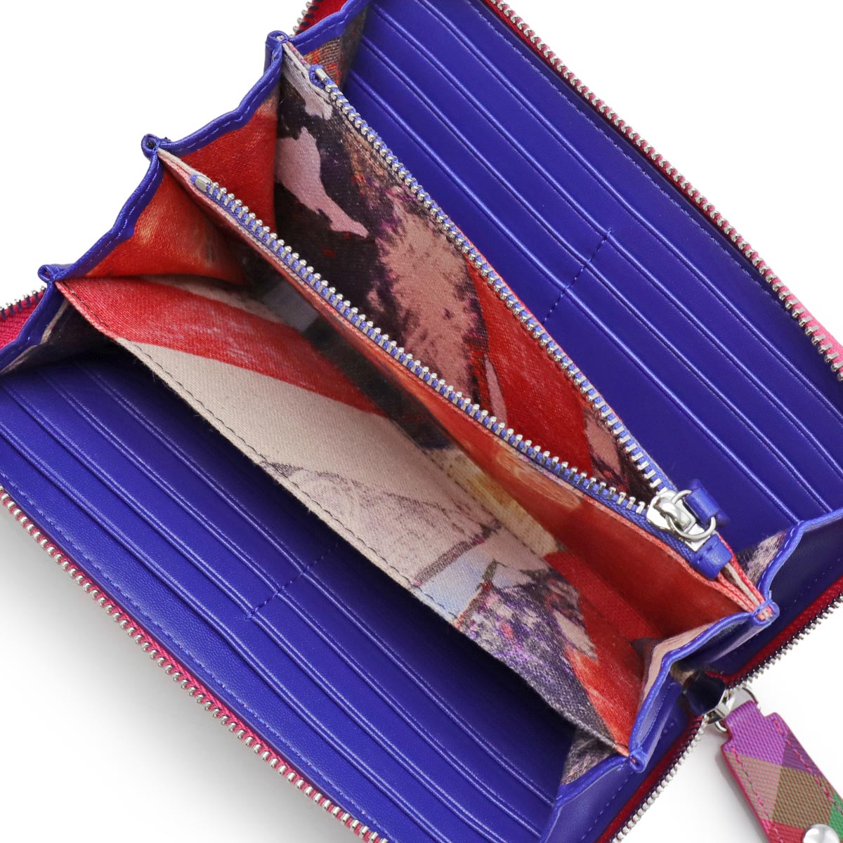 超美品】ヴィヴィアンウエストウッド 総柄 ロゴ オーブ ワインレッド