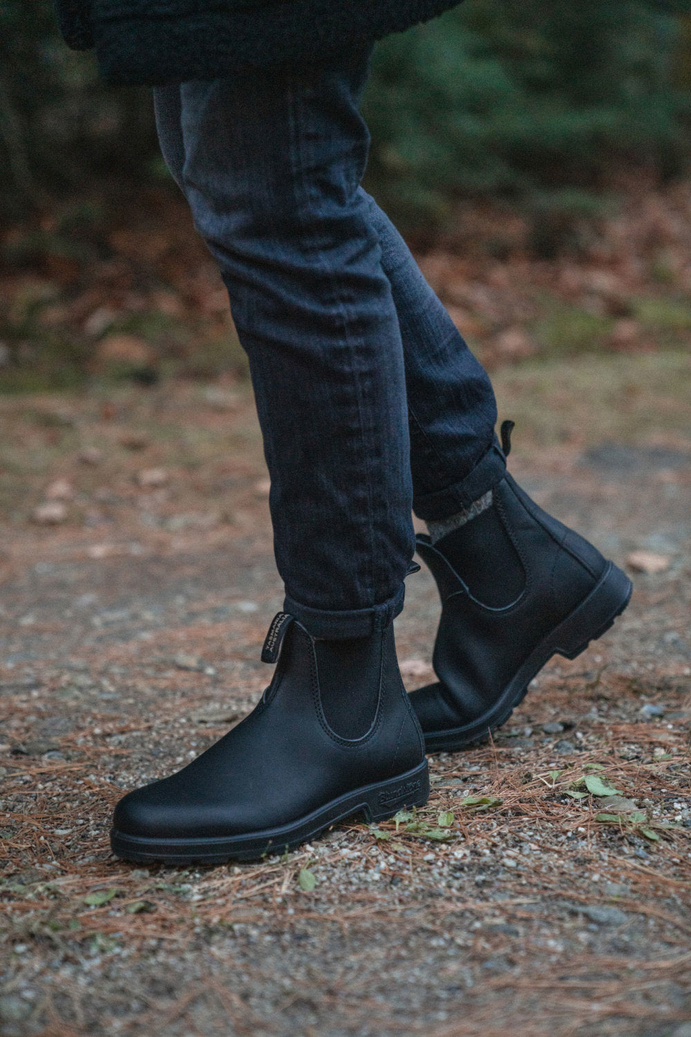 Black Premium Leather Chelsea Boots, Men's Originals 510 - Blundstone